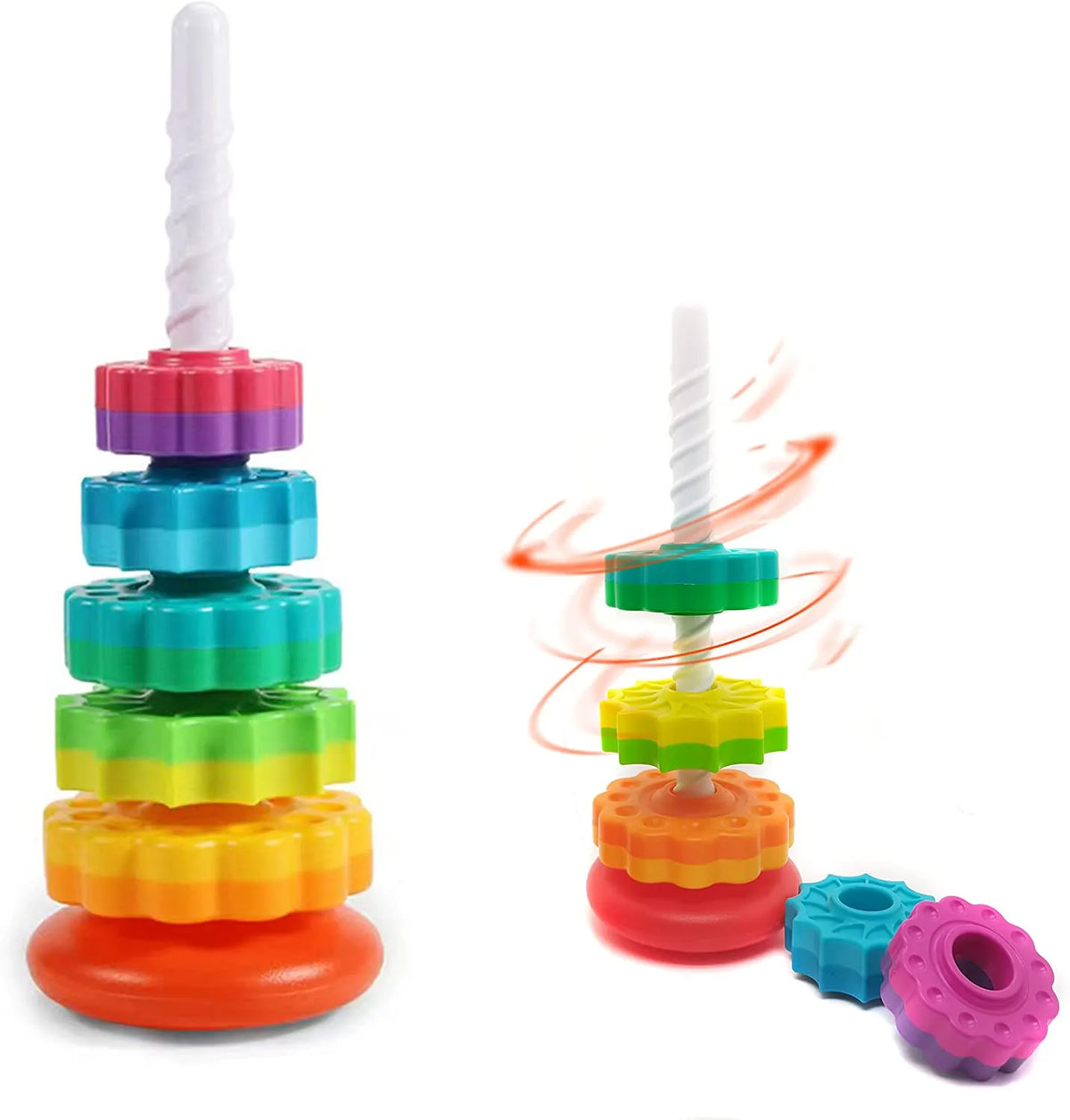 Child's Fun and Educational Color Tower Toys